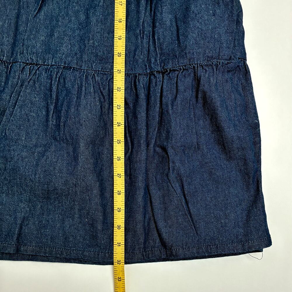 NWOT Dark Blue Denim Long Tiered Skirt - Plus Size 3X (Country - Western) - Picture 6 of 6